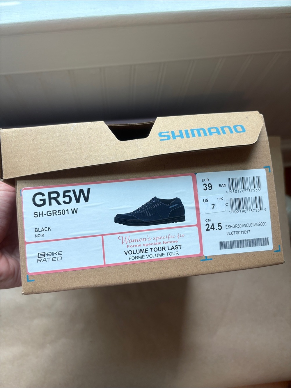Shimano GR5W Black Women's flat pedal and mountain bike Cycling Sneakers